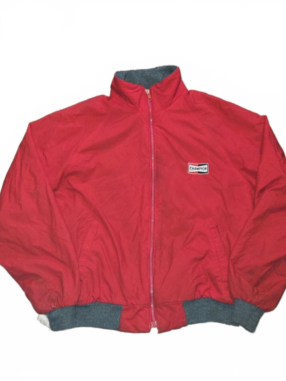 Vintage 1980s Swingster Champion Racing Jacket Men's Medium Red Lined Rare